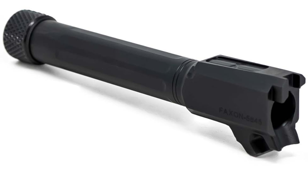 Faxon Firearms SIG Sauer P365 Threaded Barrel, 9mm Caliber, 416-R Stainless Steel, Nitride, Black, 365B910NFSOQ-T