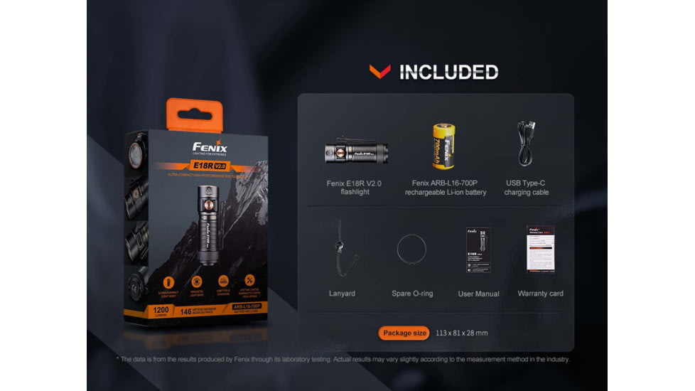 Fenix FX-E18RV2 Flashlight