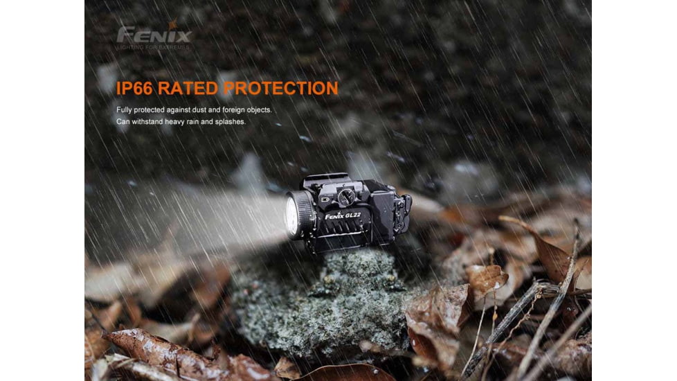 Fenix Gl22 Tactical Light W/ Red Laser Sight - GL22LSBK