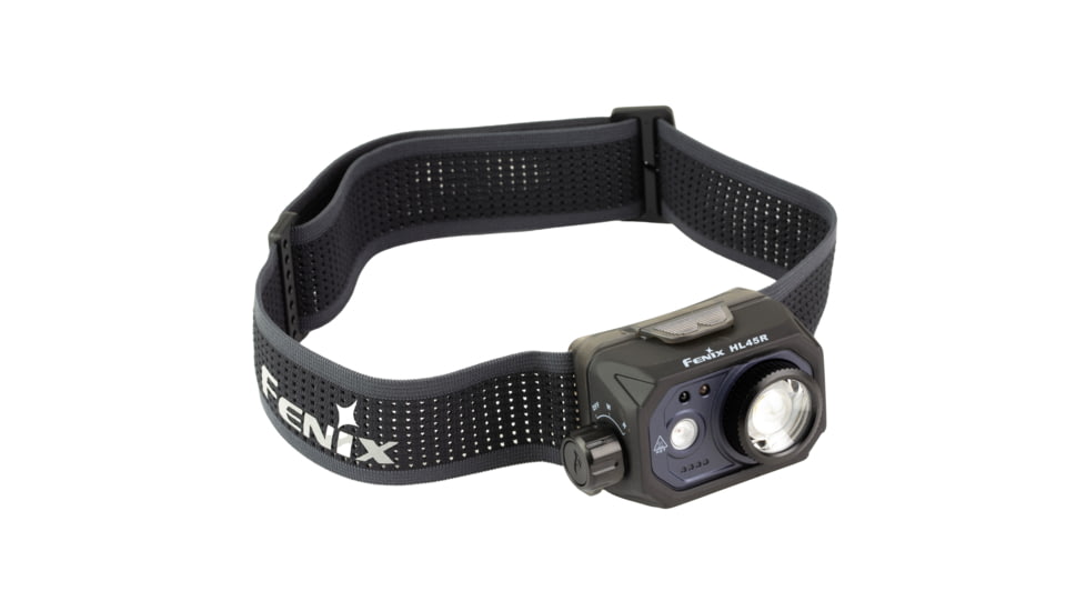 Fenix HL45R, Headlamp, White/Red LED, 1,000 Lumens, Matte Finish, Black, Includes Headband and USB Type-C Charging Cable