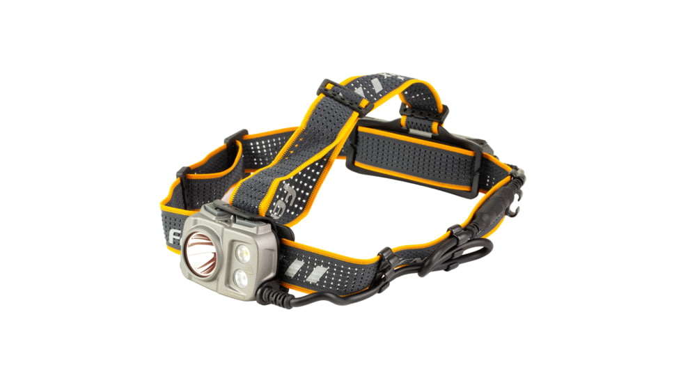 Fenix HP25R V2, Headlamp, White/Red LED, 1,600 Lumens, Matte Finish, Black, Includes Headband and Rechargeable ARB-L21-5000 Battery