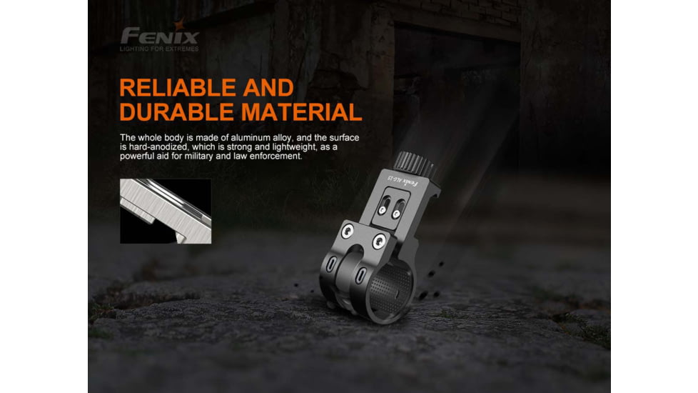 Fenix Lighting ALG-15 Flashlight Rail Mount, Black, ALG-15