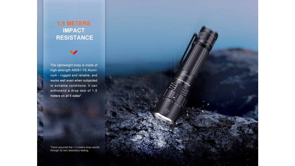 Fenix Lighting PD40R V3.0 Lithium Ion 3000 Lumens Luminus SFT70 LED Flashlight, Black, PD40RV3BK
