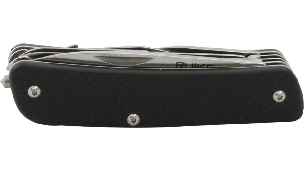 RUIKE M42 Multifunction Knife, 2.79in, 14C28N Stainless Steel, Clip Point, Plain Blade, Black, M42-B