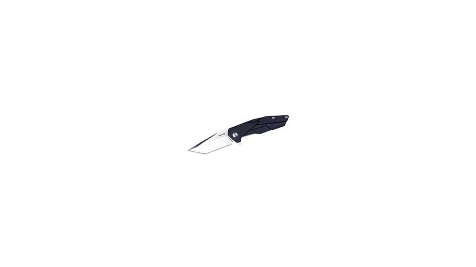RUIKE P138 Folding Knife, 3.54in, 14C28N Stainless Steel, Tanto, Plain Blade, G10 Handle, Black, P138-B