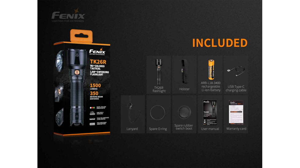Fenix TK26R Flashlight