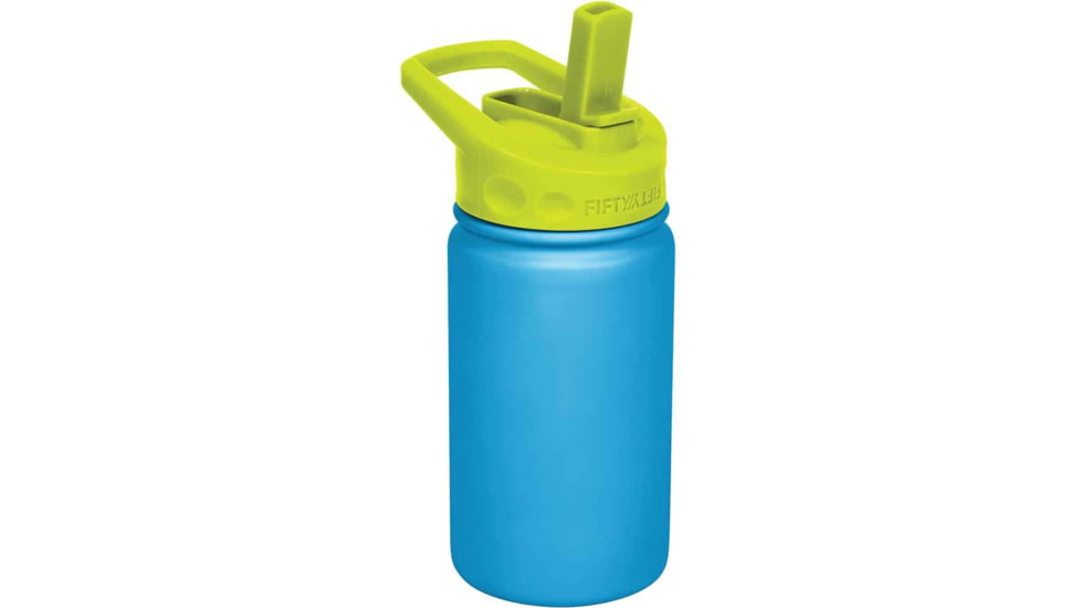 Fifty/Fifty 12oz Kid's Bottle w/ Wide Mouth Straw Lid, Crate Blue, K12000005