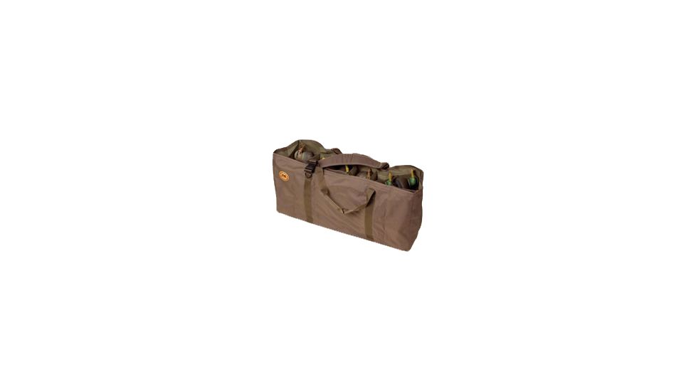 Final Approach Stands-A-Lone Decoy Bag for Full Body 12 Slot Green Field Duck