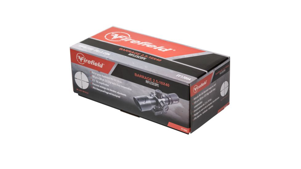 Firefield Barrage 2.5-10x40 Rifle Scope, FF13064