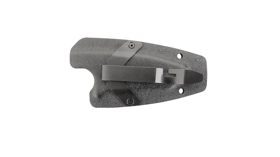 First Edge HR-1 Ryan Hoover Droppoint Serrated Fixed Blade Knife, Elmax Oxide Blade, Black, Droppoint Full Size, 4155