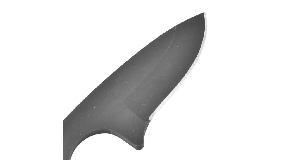 First Edge HR-2 Ryan Hoover Droppoint Fine Edge Fixed Blade Knife, Elmax Oxide Blade, Black, Droppoint Medium Size, 4350