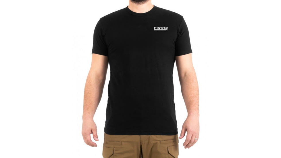 First Tactical Flag Spear Graphic T-Shirt - Mens, Black, Medium, 112554-019-M