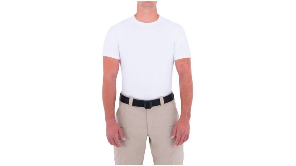 First Tactical Mens Performance S/S Tshrt, White, Small 112503-010-S
