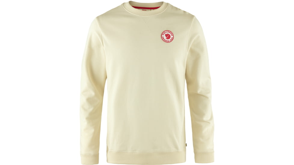 Fjallraven 1960 Logo Badge Sweater - Mens, Chalk White, Medium, F87163-113-M