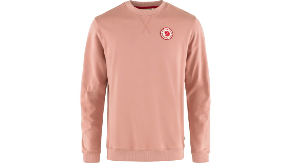Fjallraven 1960 Logo Badge Sweater - Mens, Dusty Rose, Large, F87163-300-L