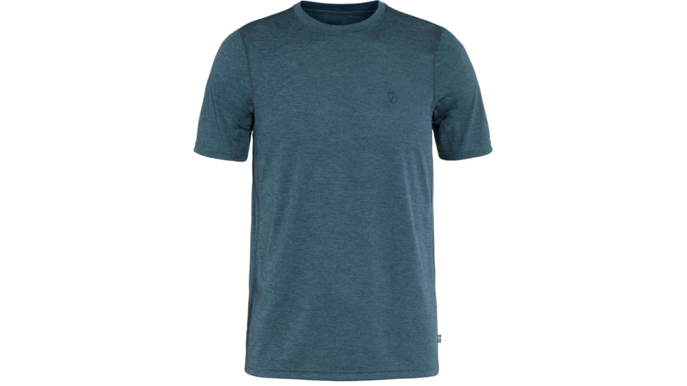 Fjallraven Abisko Day Hike Short Sleeve T-Shirt - Mens, Indigo Blue, Small, F87197-534-S