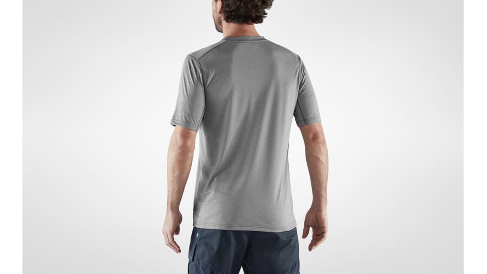 Fjallraven Abisko Day Hike Short Sleeve T-Shirt - Mens, Shark Grey, Large, F87197-016-L