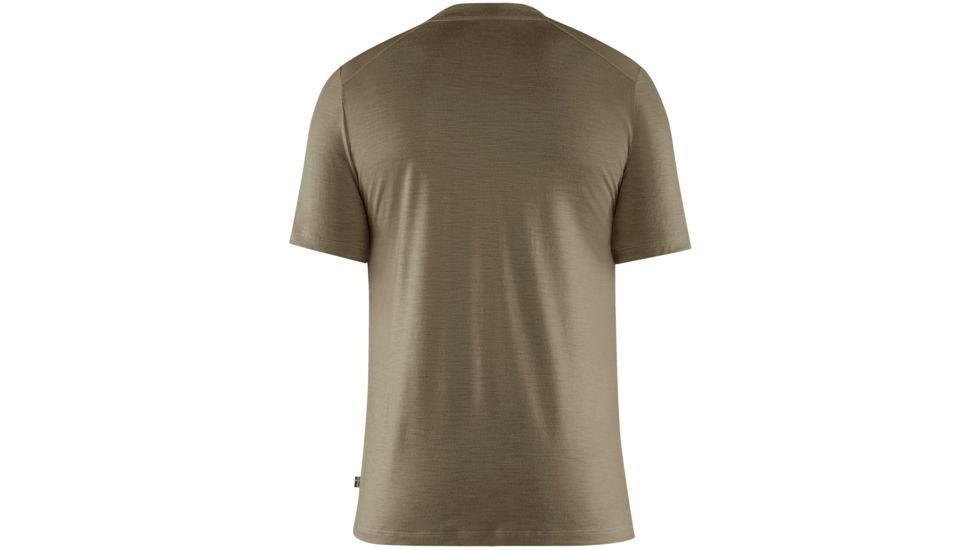 Fjallraven Abisko Wool Short Sleeve T-Shirt - Mens, Light Olive, Medium, F87193-622-M