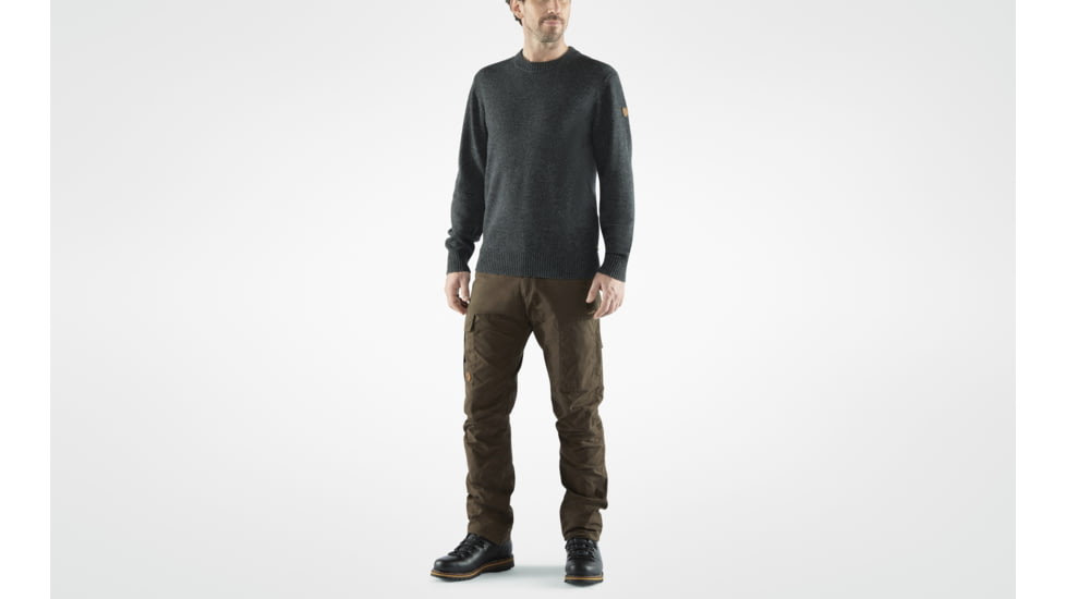 Fjallraven Ovik Round-Neck Sweater - Mens, Dark Grey, Large, F87323-030-L
