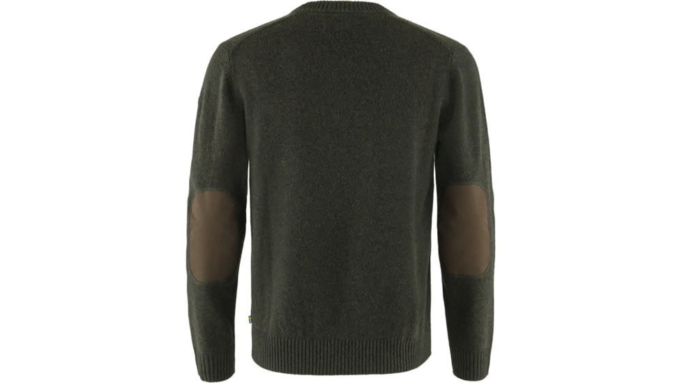 Fjallraven Ovik Round-Neck Sweater - Mens, Dark Olive, Extra Large, F87323-633-XL