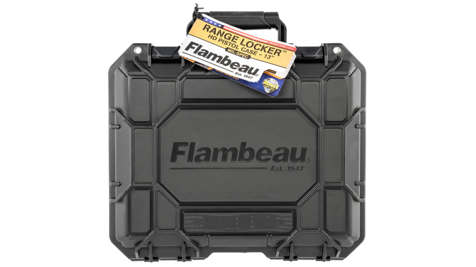 Flambeau 1312SN Range Locker 13 Black Full Size Handgun Or Multiple Compact Ha