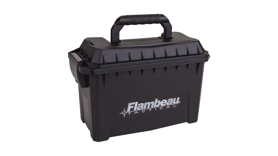 Flambeau Compact Tactical Ammo Can 11.5''x7.75''x5.5'' Blk-logo