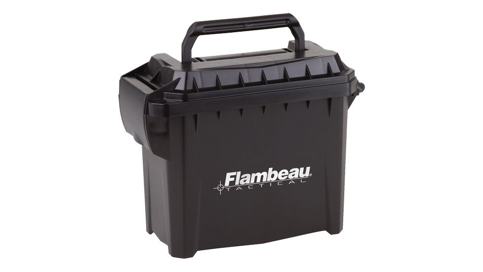 Flambeau Mini Tactical Ammo Can 8.5''x6.75''x4.25'' Blk-logo