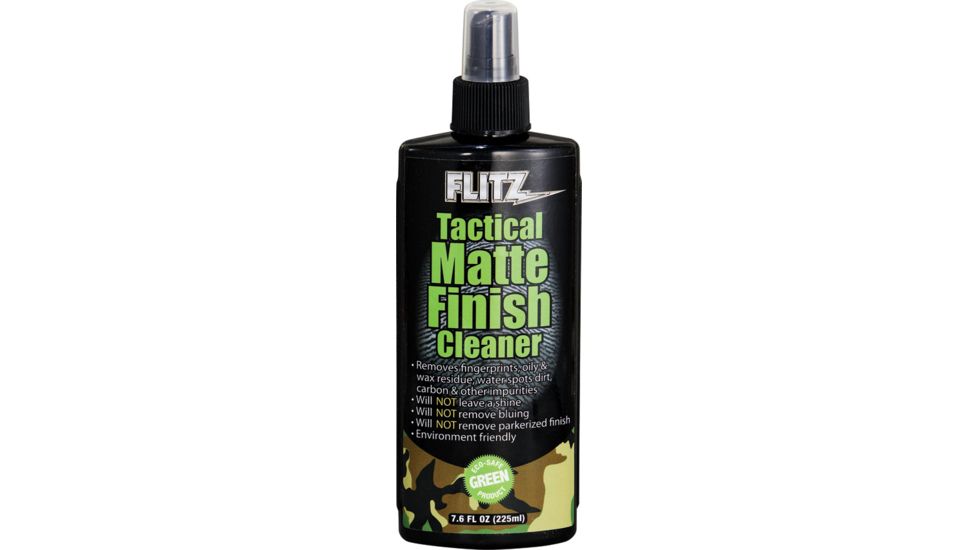 Flitz Tactical Matte Finish Cleaner Plastic Slim Bottle w/ Spray Pump and Cap FZ81585