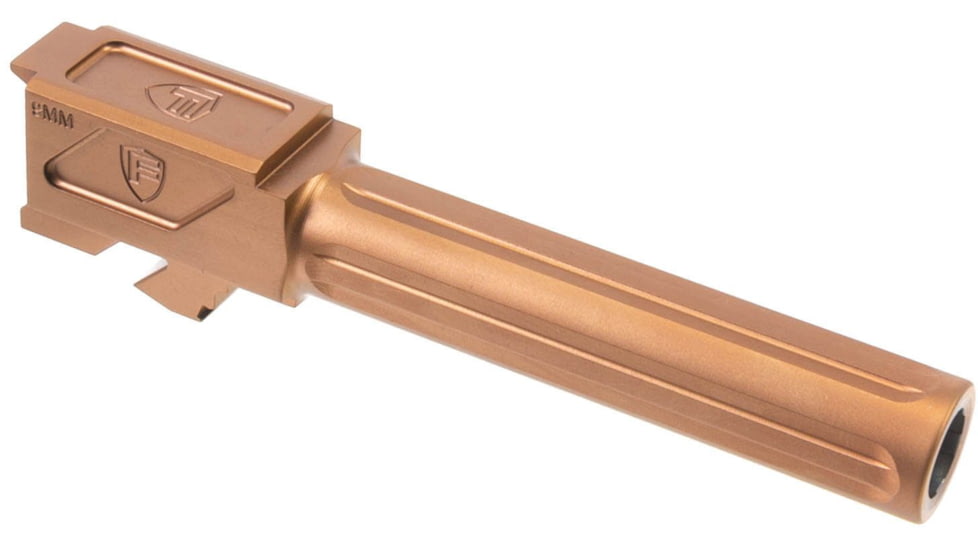 Fortis Manufacturing Glock Match Grade Barrel, Glock 19X with Lone Rifling, 9mm Luger, 1-10, 416R Stainless, Copper Tich, FM-G19-CPPR