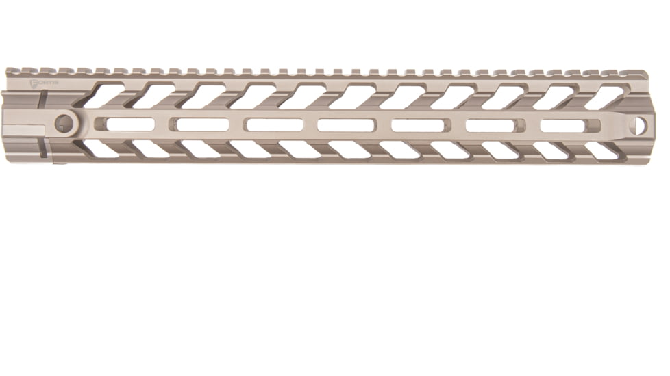 Fortis Manufacturing REV II Free Float Rail System, M-LOK, AR-15, 13.8in, Fde Anodize, REV-II-14-ML-FDE