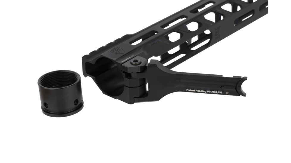 Fortis Manufacturing Switch MOD 2 Free Float Rail System, M-LOK, AR-15, 9.8 inch, Black, Medium, SWITCH-AR15-9-ML