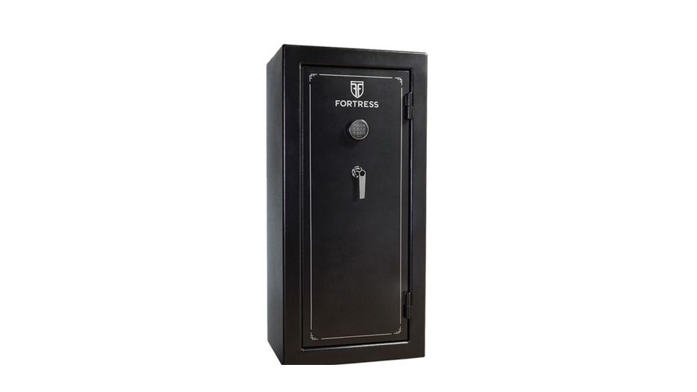 Fortress 14 Gun Fire Safe w/E-Lock and Override Key, 55x20x17in, Black, FS14E