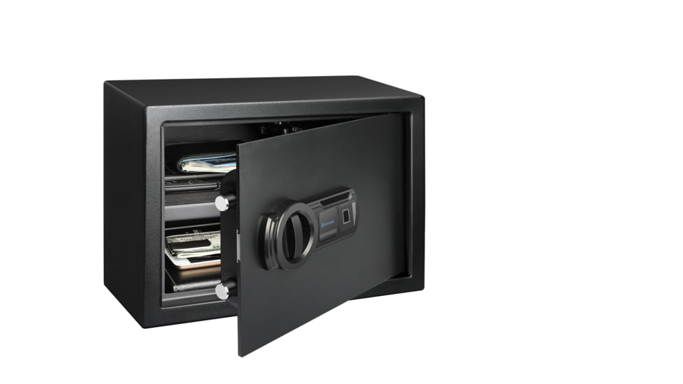 Fortress Medium Personal Safe with Biometric Lock, Black Santex, Medium, 44B20