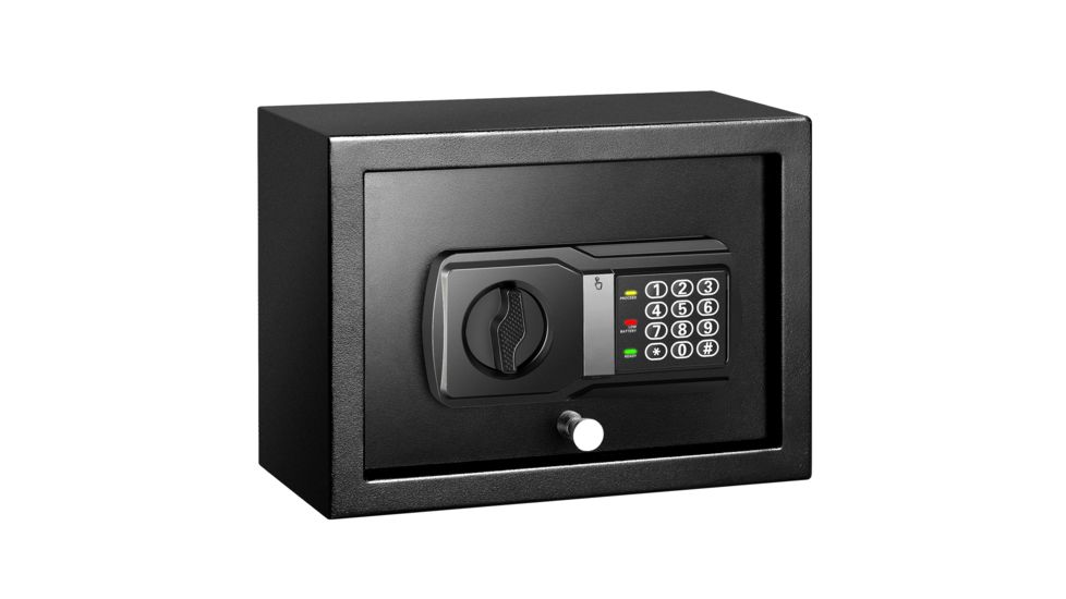 Fortress Personal Drawer Safe with Electronic Lock, Black, Small, 44E10