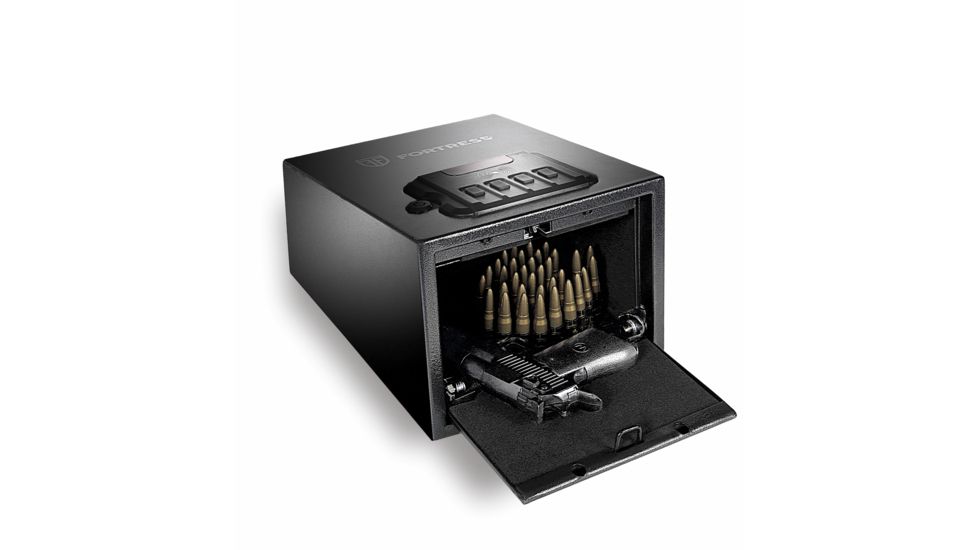 Fortress Pistol Safe with RFID Lock, Black, Small, P2EAR