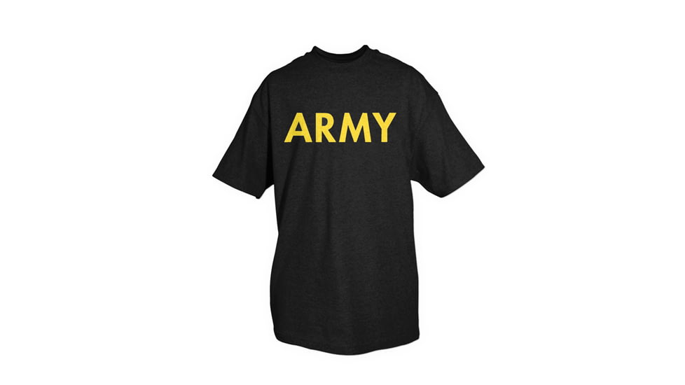 Fox Outdoor Army One-Sided Imprinted T-Shirt, Army / Black, Large, 64-619 L