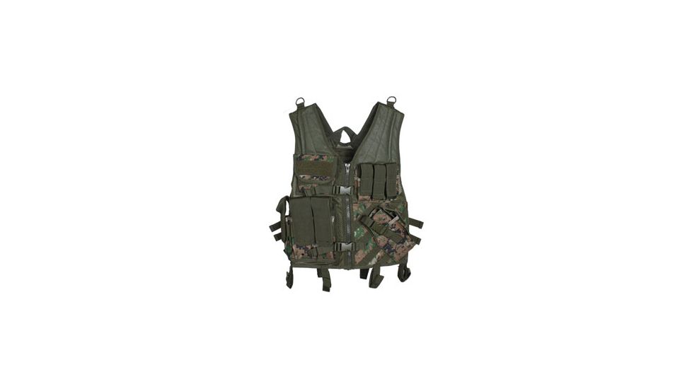 Fox Outdoor Assault Cross Draw Vest, Digital Woodland 099598652333