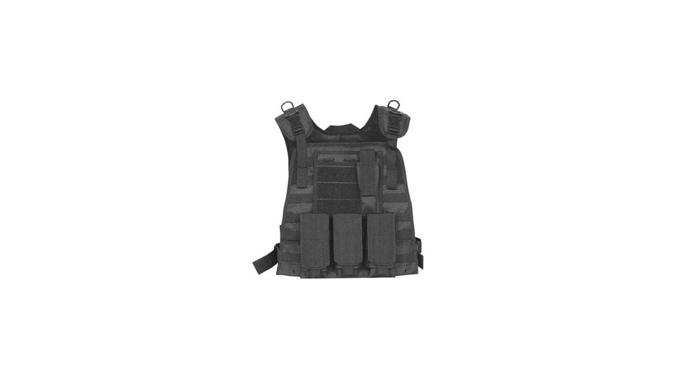 Fox Outdoor Modular Plate Carrier Vest, Black 099598652814
