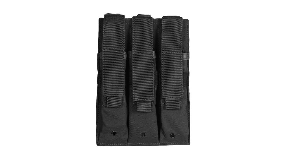Fox Outdoor Triple MP 5 Mag Pouch, Black, 57-6531