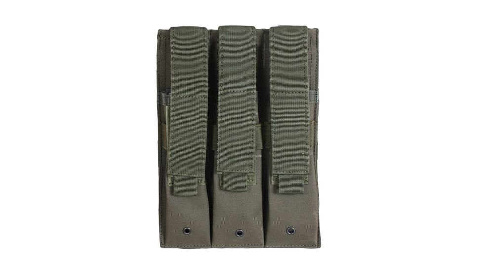 Fox Outdoor Triple MP 5 Mag Pouch, Olive Drab, 57-6530