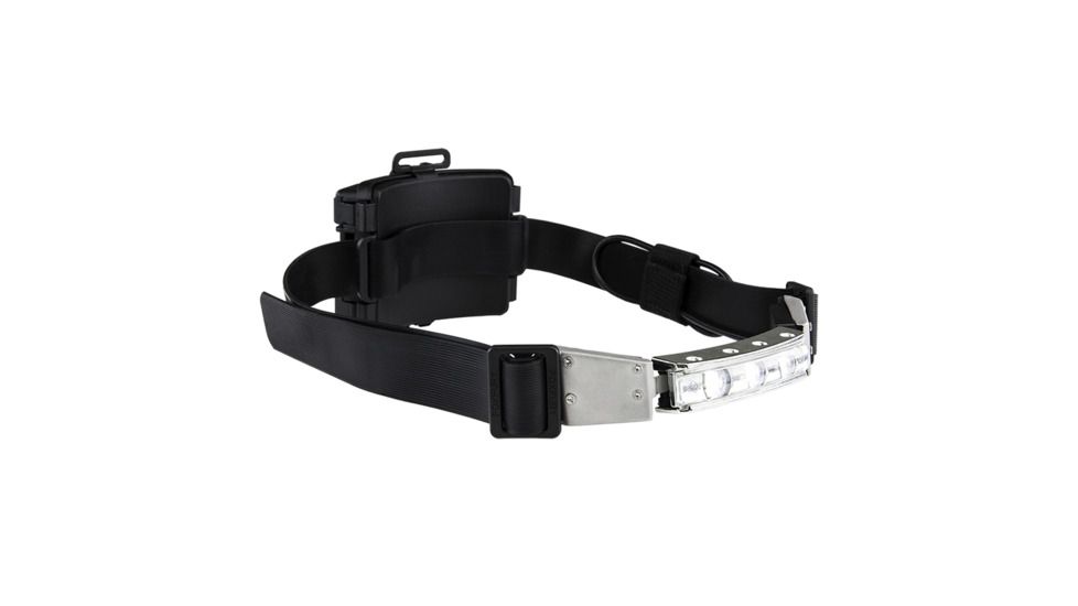 FoxFury Discover LoPro LED Helmet Light, Black/Silver, One Size 480-L06