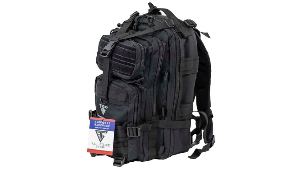 Full Forge Gear Hurricane Tactical Backpack, Black, 21-406-HUB