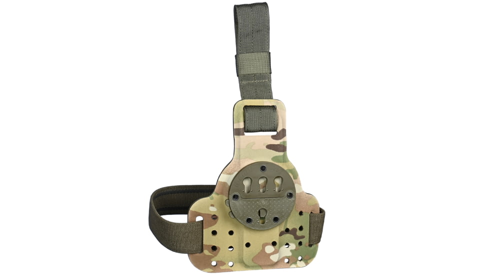 G-Code Drop Leg Single Holster Mount w/ Cobra Buckle Leg Strap, Multicam Green, GCA76-CB-GNMC
