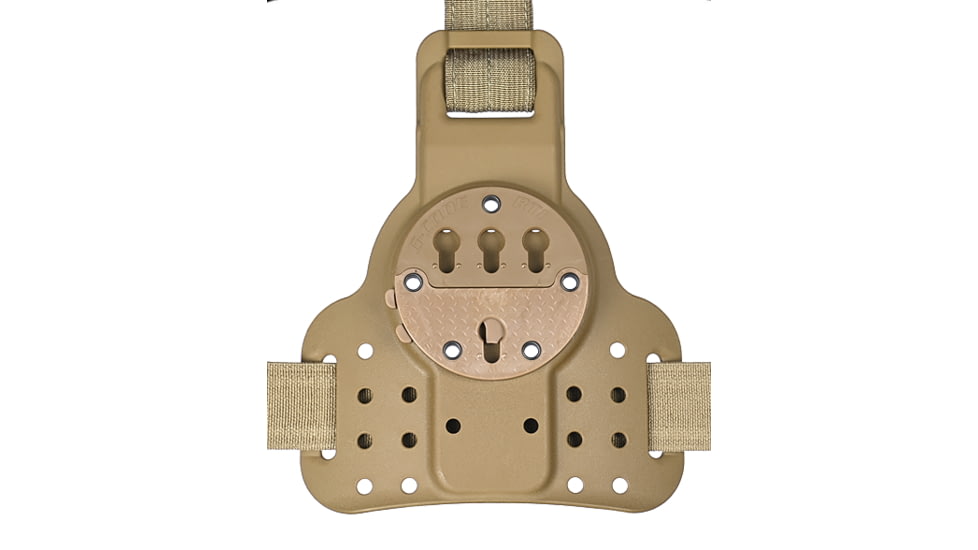 G-Code Drop Leg Single Holster Mount w/ Cobra Buckle Leg Strap, Tan, GCA76-CB-CT