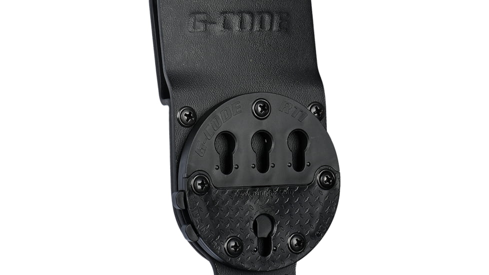G-Code GCA200 STATIC GRIP RTI Optimal Drop Cobra Buckle Pistol Platform, Black, GCA200-CB-BK