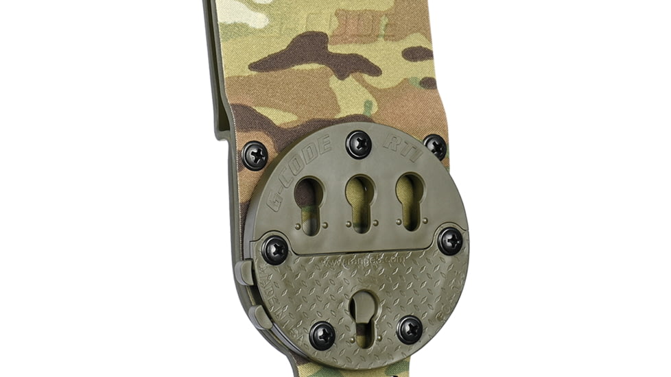 G-Code GCA200 STATIC GRIP RTI Optimal Drop Cobra Buckle Pistol Platform, Multicam Green, GCA200-CB-GNMC