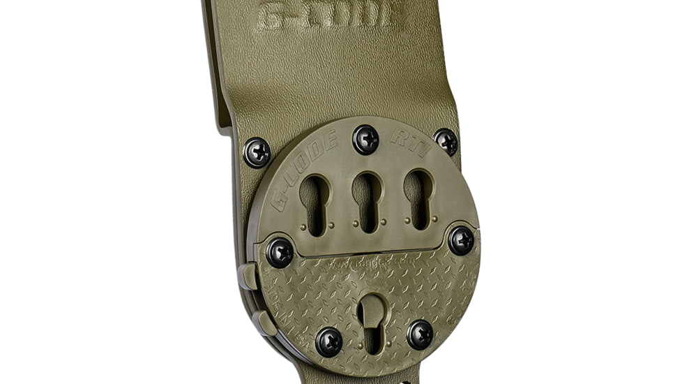 G-Code GCA200 STATIC GRIP RTI Optimal Drop Cobra Buckle Pistol Platform, Ranger Green, GCA200-CB-RG