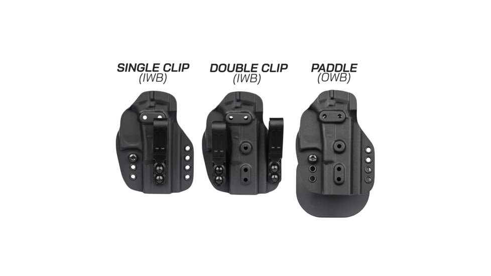 G-Code Prime Carry Holster, IWB OWB Kit, Springfield Hellcat Pro, Black, GPC-K01-142