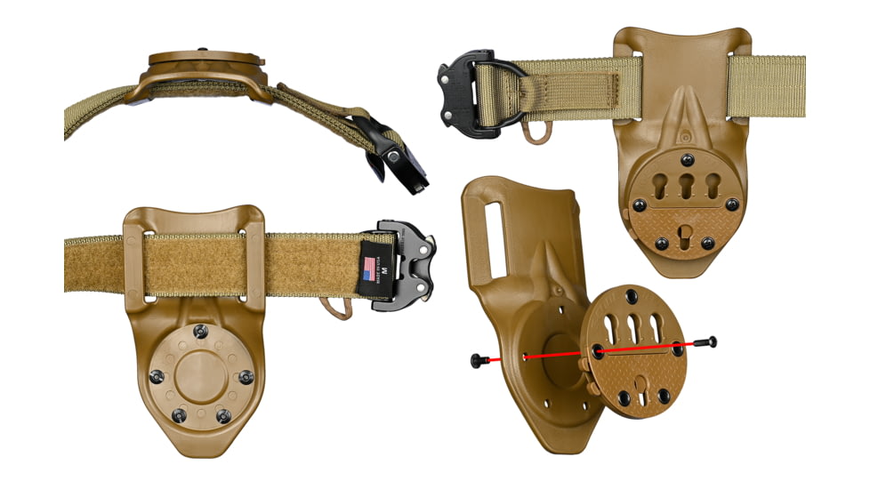 G-Code RTI DUTY Mount Belt Slide, 2.25in Belts, OD Green, GCA30-225-ODG