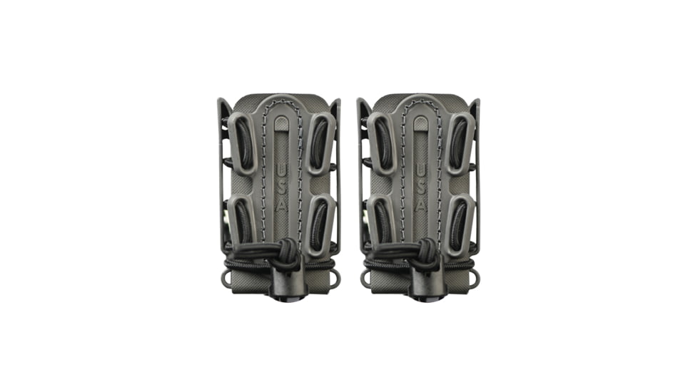 G-Code Soft Shell Scorpion Pistol Magazine Carrier Pack of 2, Short,P1/P2/P3 Molle and Belt Mounts, Ambidextrious, Grey On Grey, Grey Frame/Grey Shell, Short, SS-P2-2PK-123-GYGY